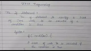 WHAT IS THE IF STATEMENT IN JAVA | DEV DOMAIN