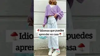 🍄Idiomas que puedes aprender en casa🍄#shorts #aesthetic #idiomas