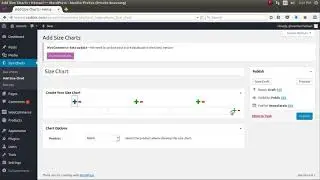How to create product size chart in woocommerce