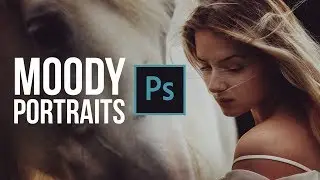 How to Edit DARK & MOODY, FADED Portraits: Photoshop CC Tutorial