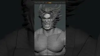 Wolverine Sculpt 🎨🖌✏️#shorts #Wolverine #zbrush #marvel