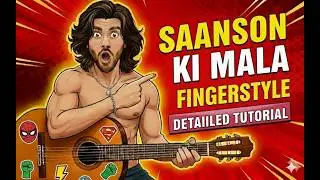 Saanson ki mala - Detailed Fingerstyle Guitar Tutorial | NFAK 🫀| The Duffer Guitarist 