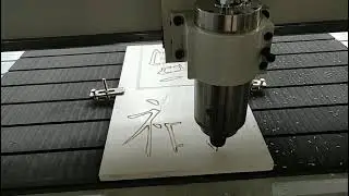 cnc router SK1325 engraving on wood