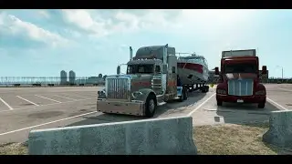 Peterbilt 389. Cargo: Boat. From: Elko to Fort Smith. # 2