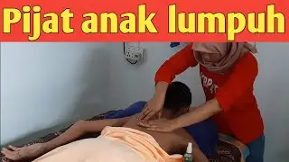 Massage paralyzed child after falling by Mba Dewi