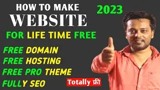 How to Create a Website For Free | Complete Tutorial in Hindi 2023
