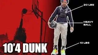 I Dunked wearing OVER 30 lbs of weights!
