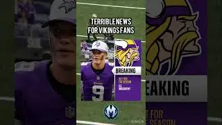 Terrible Terrible news For Vikings Fans And JJ  #nflshorts #nfl #vikings #quarterback #nflnews