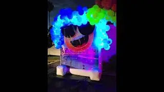 very cool light up LED photobooth backdrop