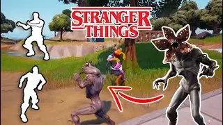 Emote Battles With Stranger Things Demogorgon Skin In Party Royale