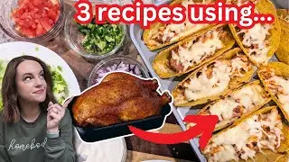 Let's make 3 dinners using ROTISSERIE CHICKEN! Winner Dinners 190