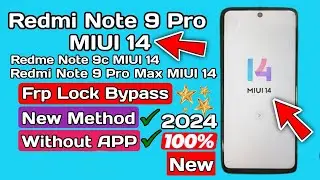 Redmi Note 9 Pro Frp Bypass | MI FIX PRO | Redmi Note 9 Pro MIUI 14 Frp Bypass #RECOVERY METHOD