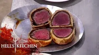 Gordon Ramsay Confused Over Chefs Bringing Up Raw Wellington | Hell's Kitchen
