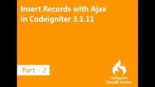 Ajax Crud Codeigniter Insert data with Ajax Codeigntier Sweet alert