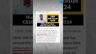 CBSE Board Results 2024 | CBSE Toppers 2024 #shorts