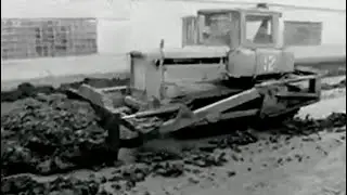 ДТ-75 трактор. Вывозка органики. РУН-15. ПФП-1.2. Т-150К. Т-100М. Т-74. ТЛ-3А. ПФП-1. (1987).