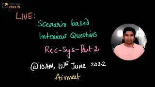 Live:  Recommender Systems Interview Questions Part 2