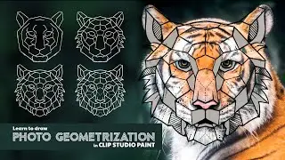 Photo Geometrization Drawing Techniques