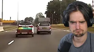 Twee auto's, één baan, als dat maar goed gaat..