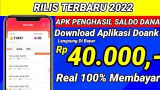 Real 100% Membayar !! Dapet Saldo Gratis Rp 40.000 Cuma Download Doank - Penghasil Saldo Dana 