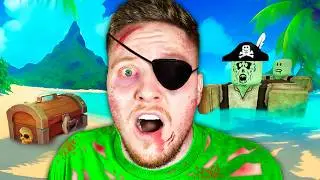 24 Hours in ZOMBIE World on a BOAT in Roblox