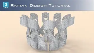 Rattan decorative design in 3ds max | 3ds max modeling tutorial | Hanora 3D