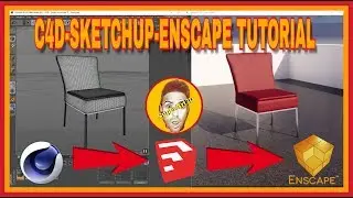 Chair \ Sedia C4D - Sketchup - Enscape Render Tutorial