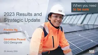 SGS 2023 full year results and strategic update webcast
