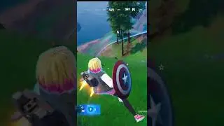 Fortnite nerfed Captain America's shield! 😲 #shorts  #fortnite #fortnitevictoryroyale #avengers