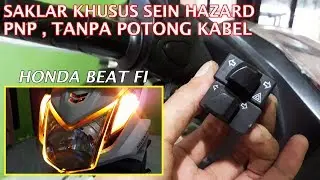 Pasang Saklar Sein dan Hazard Khusus Honda Beat FI Tanpa Potong Kabel