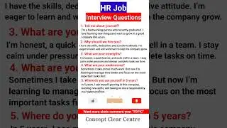 Top HR Interview Questions with Answers to Ace Your Interview