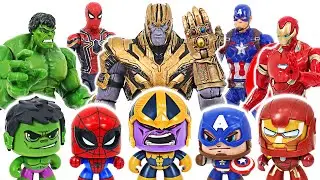 Marvel Mighty Muggs Avengers! Defeat Thanos! | DuDuPopTOY
