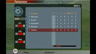 FIFA SOCCER ФУТБОЛ ЧМ Группа 2 Тур 2 Игра 2 Турнирная таблица Обзор