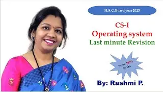 H.S.C. Board 2023 ||  Computer Science-I || Operating System  || Important Board Questions 2023