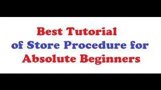 C# Tutorial for Store Procedure with Parameter
