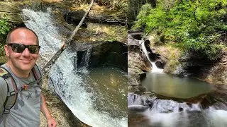 Pot Branch Falls - South Mountain Game Lands, NC - Hike Vlog 106