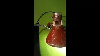 Scrapyard lamp from bike parts