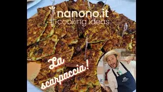 La scarpaccia di camaiore - la ricetta di nanono.it - torta di zucchine cipolla e fiori di zucca