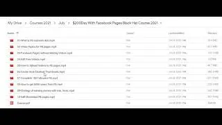 $200Day With Facebook Pages Black Hat Course 2021