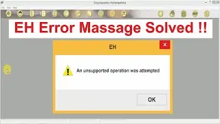 Encyclopedia Homeopathica Not Working | How to Correct Error Massage of EH | Radar10