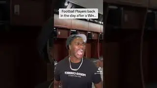Football Players after games back in the day VS Today🤣🤣🤣