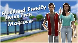 Let's Play // The Sims 4 // Holland Family Twins Teen Makeover