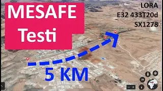 Lora modülü Mesafe Testi 5KM geçtik!