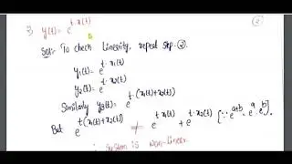 LINEAR & NON LINEAR SYSTEMS