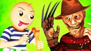 Ребенок Балди 3: Фредди Крюгер (Ной Балдик Baldi's Basics 3D Анимация)