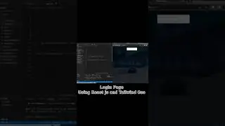 Login Page using React Js and Tailwind Css.