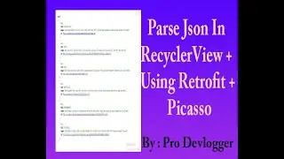 2. Parse Json Data in Recyclerview using Retrofit library and Picasso for Android Studio