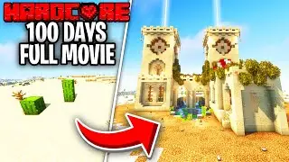 I Survived 100 Days In A DESERT ONLY World In Hardcore Minecraft!