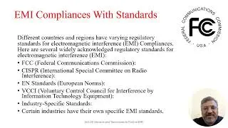 Wireless Communication System Unit 26: Impact and Techniques to Reduced EMI