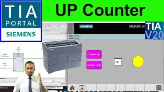 Siemens TIA Portal UP Counter tutorial with HMI Screen